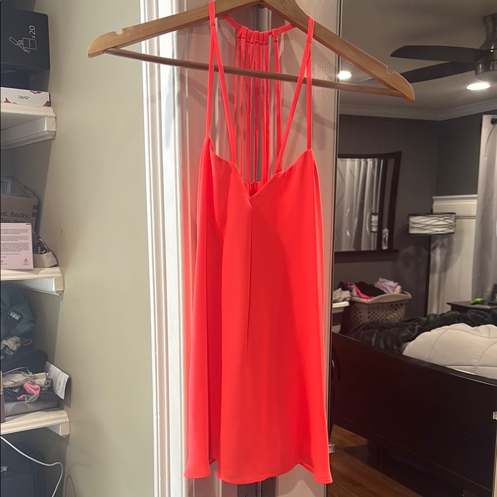 Vibrant Orange Strappy Dress